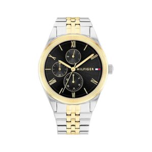 Tommy Hilfiger Quartz Analog with Date Black Dial Stainless Steel Strap Watch for Women