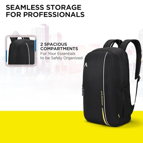 Aristocrat 25L Nova Laptop Backpack - Black/School bag - Image 2