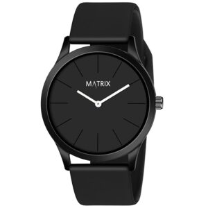 Matrix Minimalist Dial with Softest Silicone Strap Analog Wrist Watch