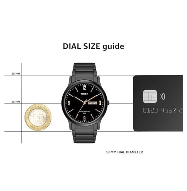 TIMEX Analog Black Dial Men's Watch- - Image 3