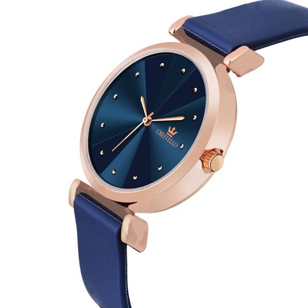 CRESTELLO Silicone Strap Analog Wrist Watch for Women - Image 2