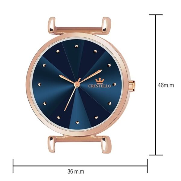 CRESTELLO Silicone Strap Analog Wrist Watch for Women - Image 3