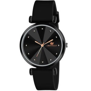 CRESTELLO Silicone Strap Analog Wrist Watch