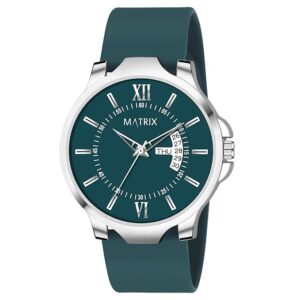 Matrix Antique 2.0 Day & Date Softest Silicone Strap Analog Watch for Men