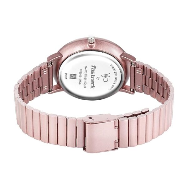 Fastrack Vyb Bliss Quartz Analog Dusty Pink Dial Watch - Image 2