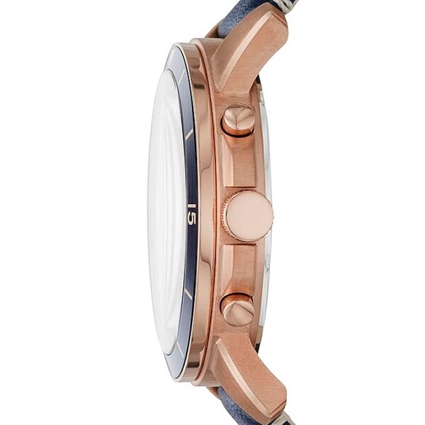 Fossil Men Leather Grant Sport Analog Blue Dial Watch - Image 3