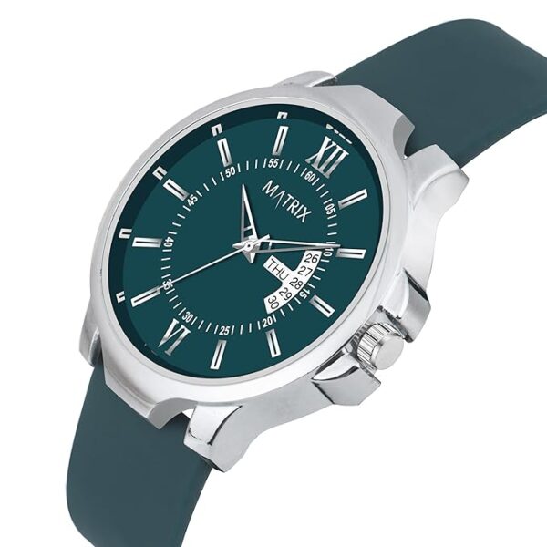 Matrix Antique 2.0 Day & Date Softest Silicone Strap Analog Watch for Men - Image 3