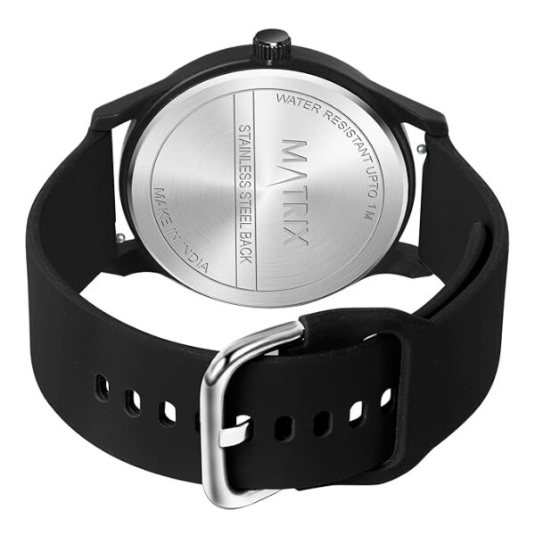 Matrix Minimalist Dial with Softest Silicone Strap Analog Wrist Watch - Image 3