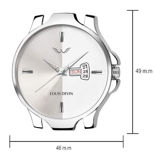 LOUIS DEVIN WT030 Leather Strap Analog Wrist Watch for Men - Image 2