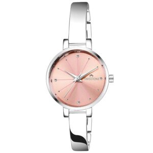 SWISSTONE Analog Stainless Steel Silver Plated Women's Watch