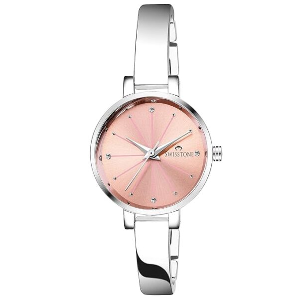 SWISSTONE Analog Stainless Steel Silver Plated Women's Watch