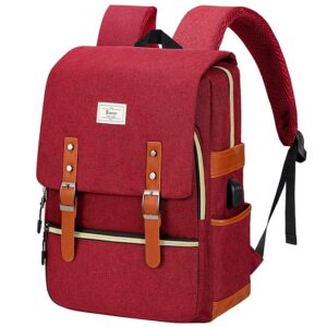 Unisex College Bag Fits up to 15.6’’ Laptop Casual Rucksack Waterproof School Backpack Daypacks