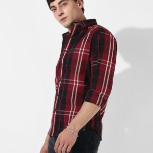 Men's Red Checked Shirt | comfortable and high quality