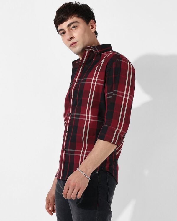 Men's Red Checked Shirt | comfortable and high quality