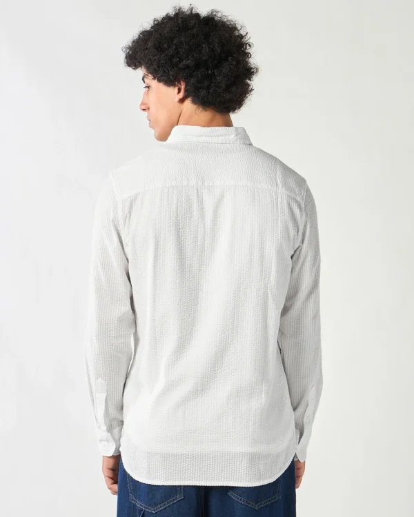 Men's White Textured Shirt - Image 3